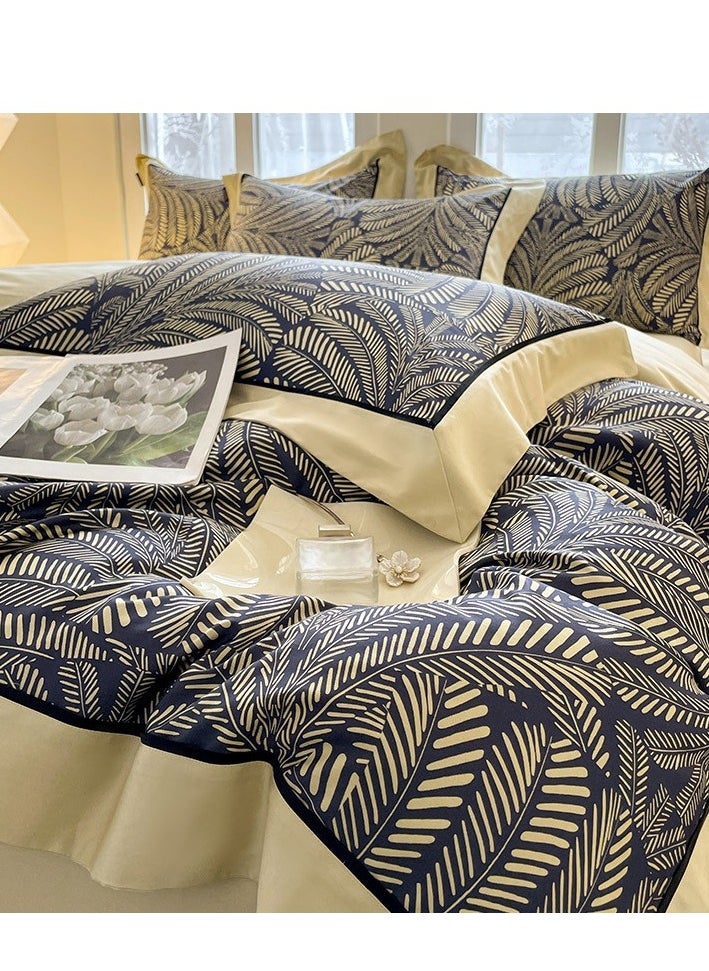 Generic Bed Sheet Style —  High-End 100 Thread Pure Cotton  Bedding Four Piece Set 