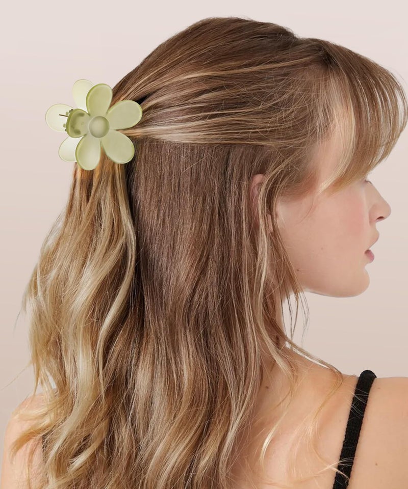 Sunolga 8PCS Hair Clips for Women, Flower Claw Clips for Thick Hair, Non-Slip Hair Accessories with Multi-Styles, Colorful Hair Claw Clips and Variety Pack, Ideal for Girls - Image 4