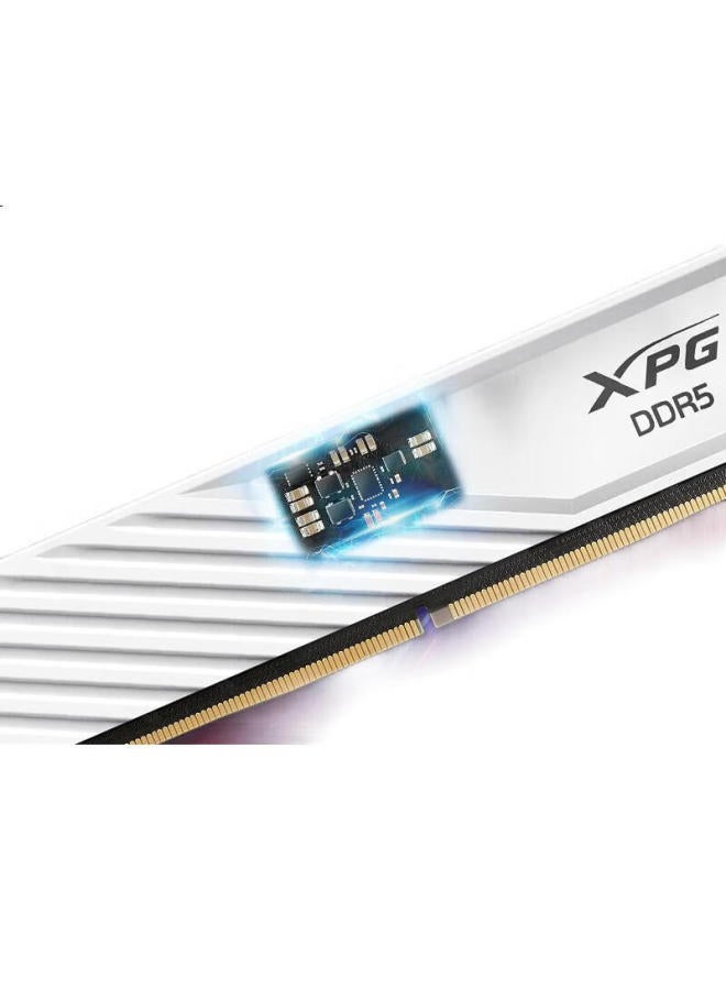 ADATA Adata 32Gb (16Gbx2) Kit Ddr5 6000 Desktop Memory Module With Micron Granules Xpg Warwolf D300 (White) C36 Deepseek Hardware - Image 1