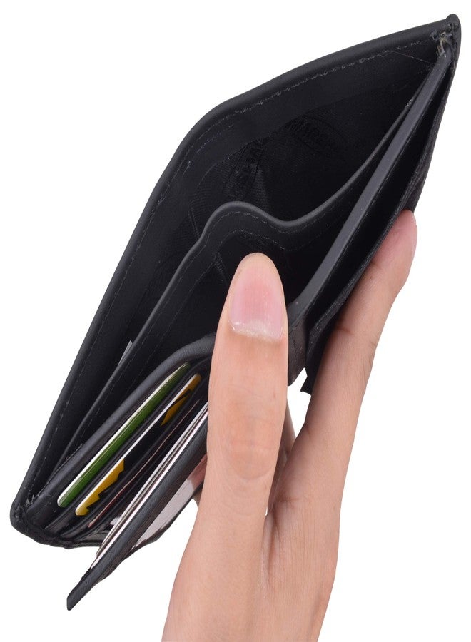 مارشال محفظة مارشال المصنوعة من جلد البقر الأصلي والمزودة بتقنية RFID لشارات رجال الإطفاء والشرطة وما إلى ذلك. - Image 5