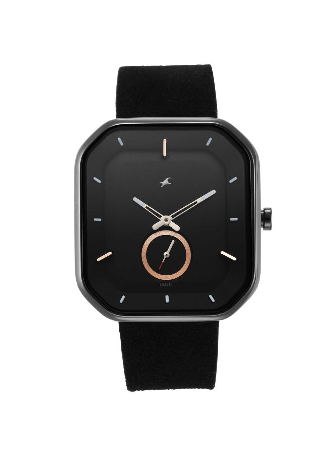 fastrack Fastrack After Dark Analog Black Dial Men's Watch-3272NL01, Black, strap  - Image 1