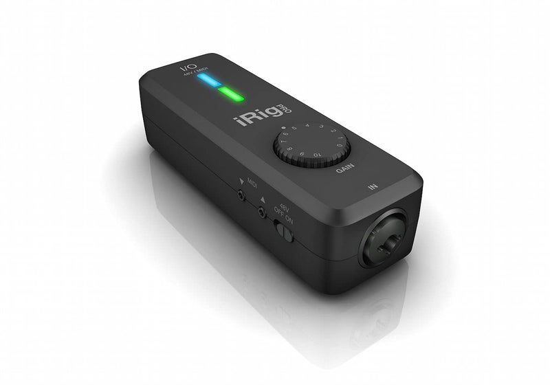 IK Multimedia iRig Pro I/O audio interface for iPhone, iPad, Mac, iOS and PC with USB-C, Lightning and USB cables, 24-bit, 96 kHz recording and guitar, bass and XLR mic inputs - Image 1