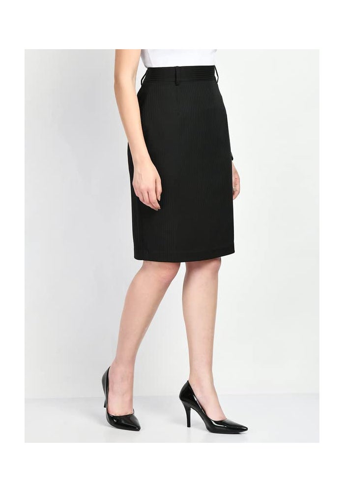Exude تنورة قلمية سوداء للنساء - Image 3