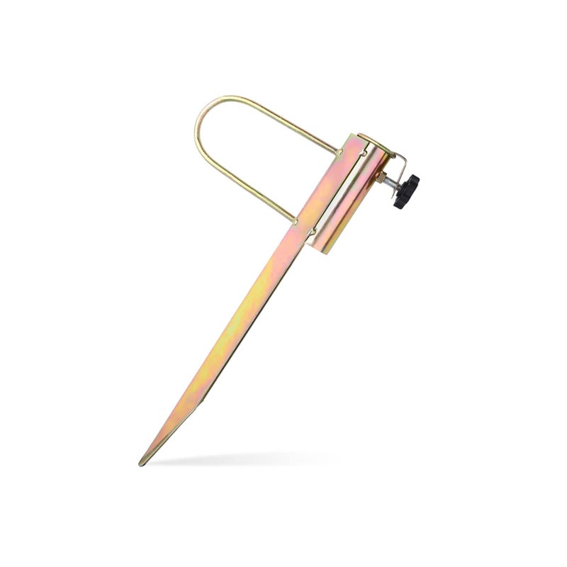 Barakah Ground Spike Umbrella Parasol Flag Pole, Metal Umbrella Holder Sand Screw Stand Fishing Rods for Outdoor Camping Beach Sand Anchor Ground Soil Spike with Adaptor 25-32mm Diameter Adjustable - Image 1