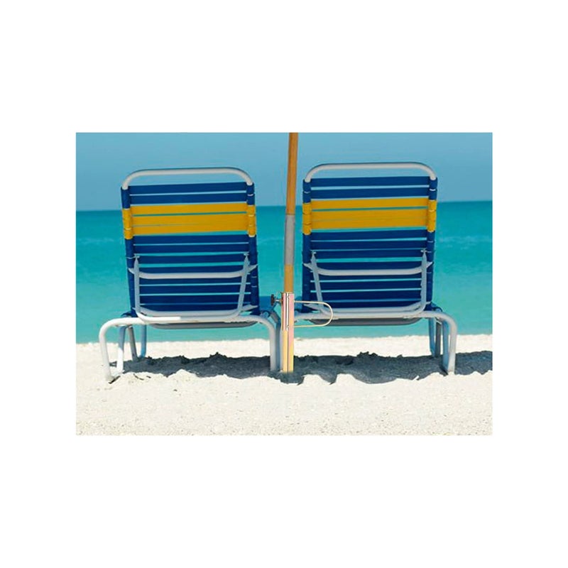 Barakah Ground Spike Umbrella Parasol Flag Pole, Metal Umbrella Holder Sand Screw Stand Fishing Rods for Outdoor Camping Beach Sand Anchor Ground Soil Spike with Adaptor 25-32mm Diameter Adjustable - Image 3