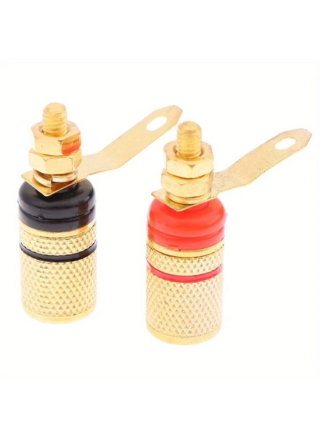 2pcs Set Amplifier Speaker Binding Posts Terminal 4mm 0.16in Sockets Speaker Plug Jack Connector Audio Terminal Plugs - Image 5