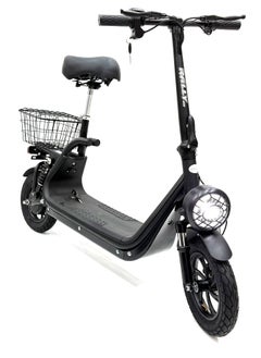 RALLY BICYCLE Scooter model RALLY-B2-BASKET, Recommended for adults, 48V 10AH litthium battery, Maximum riding distance is 30km, Maximum speed is 35km/h, Black color  - Image 2