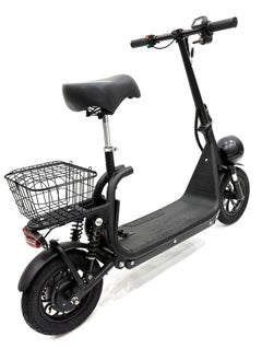 RALLY BICYCLE Scooter model RALLY-B2-BASKET, Recommended for adults, 48V 10AH litthium battery, Maximum riding distance is 30km, Maximum speed is 35km/h, Black color  - Image 3