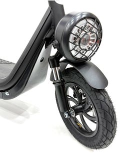 RALLY BICYCLE Scooter model RALLY-B2-BASKET, Recommended for adults, 48V 10AH litthium battery, Maximum riding distance is 30km, Maximum speed is 35km/h, Black color  - Image 4