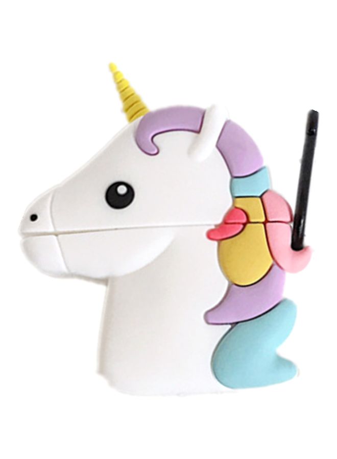 Unicorn Shaped Case Cover For Apple AirPods 1/2 White/Purple/Yellow - Image 1