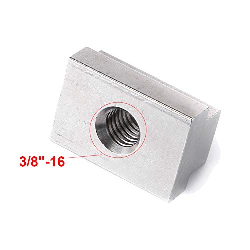 Ovenot T Slot Nuts for Toyota Bed Deck Rail, 4 PCS Stainless Steel Nuts for Tacoma & Tundra Cleats, Tie Downs and Accessories 3/8"-16 Thread 304 Steel - Image 4