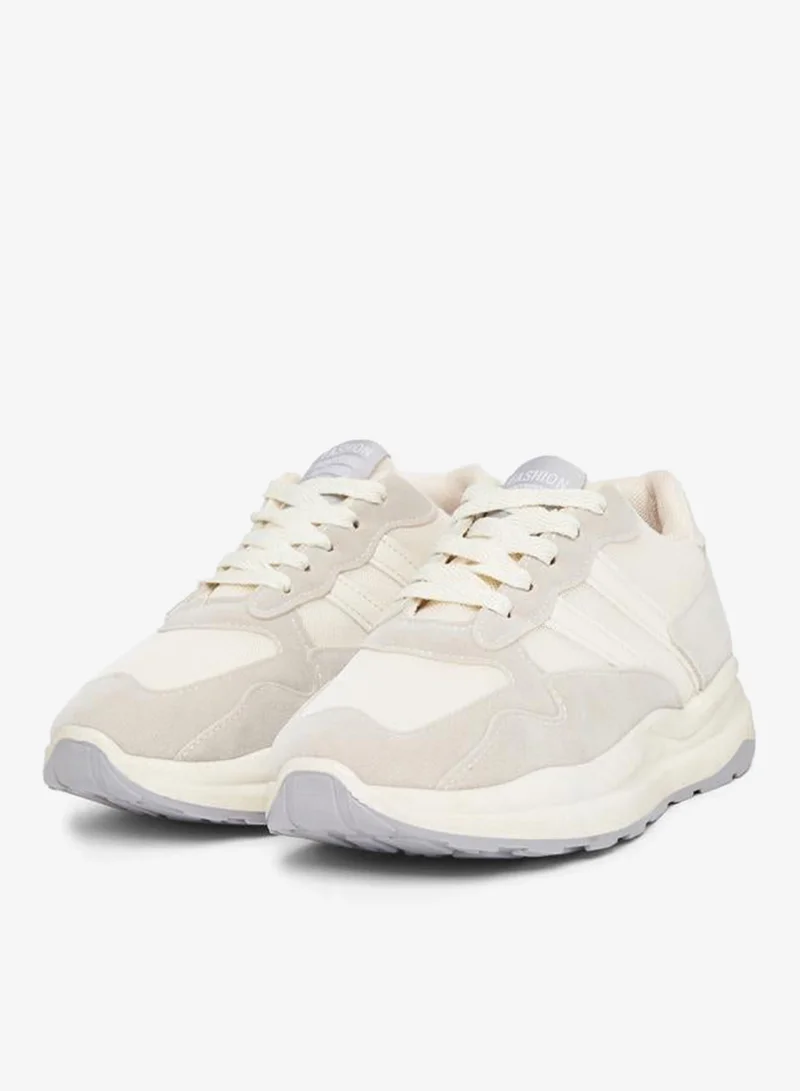 Styli Active Knit Mesh Upper Lace Up Sneakers