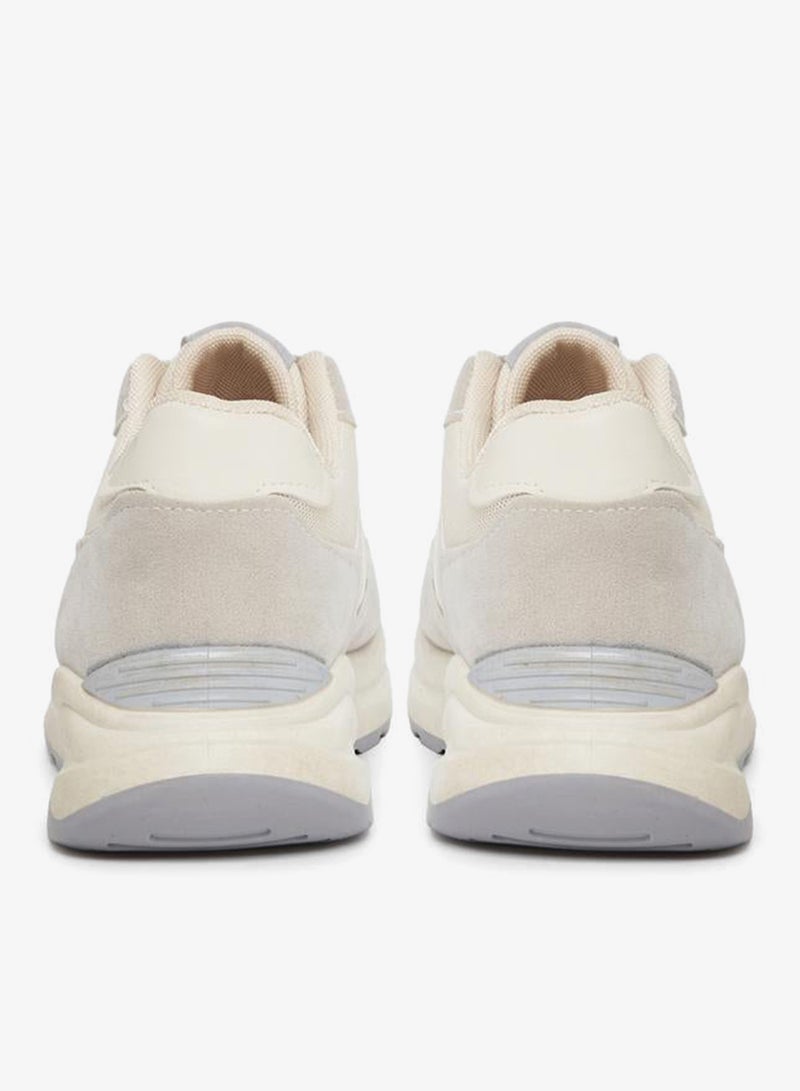 Styli Active Knit Mesh Upper Lace Up Sneakers - Image 4