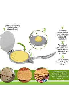 MIXDE Aluminium Tortilla Press Silver 6.3inch  - Image 4