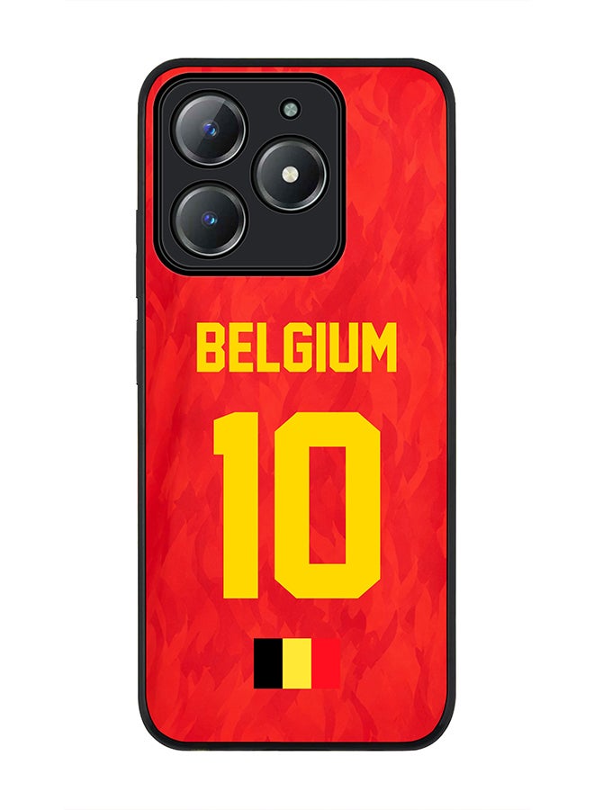 Stylizedd For Realme C63 / Realme C61 4G Case,Slim fit Camera Protection, Shockproof Thin Phone cover  - Football Team Belgium World Cup 2026 - Image 1