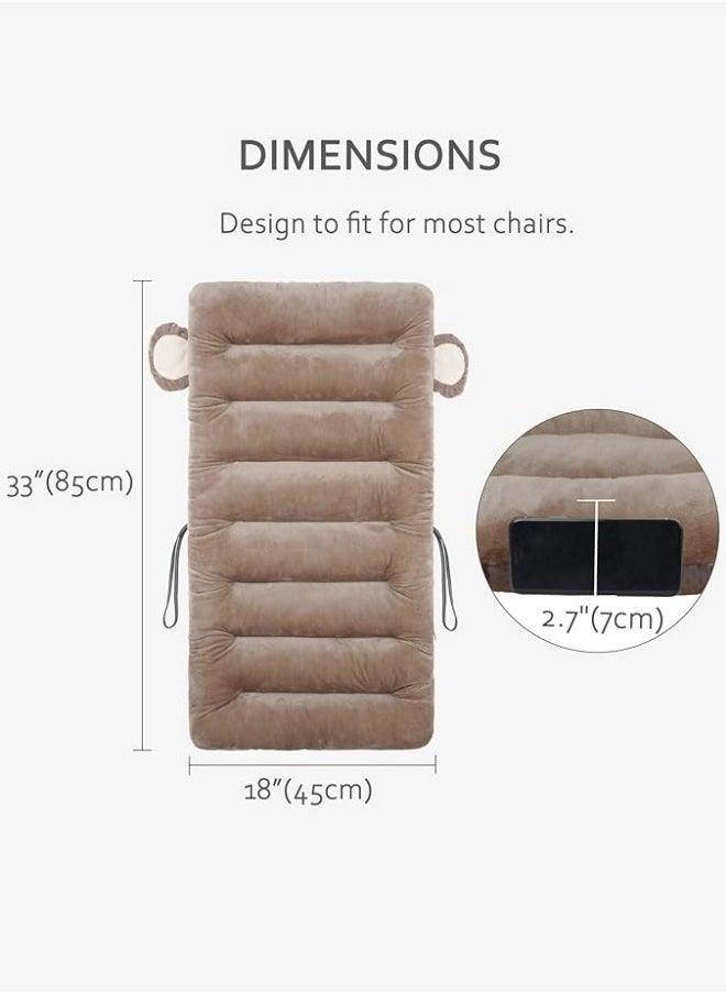Aikenn Office Chair Sofa Car Seat Cushion Premium Plush PP Cotton Comfortable Cute Seat Cushion Non Slip Seat Cushion for Back Rocking Chair Cushion Cotton Back Support (Brown Monkey)  - Image 2