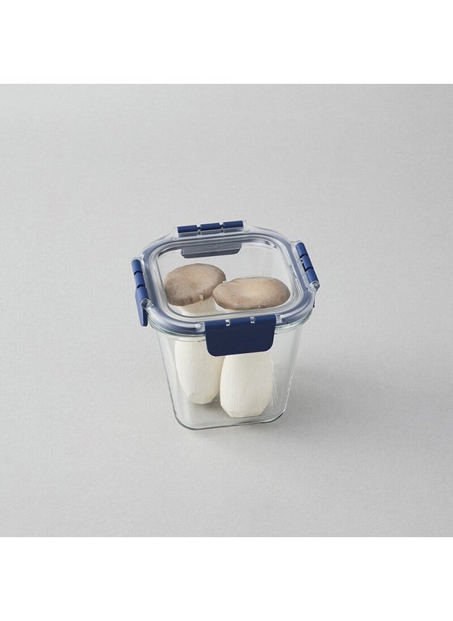 LOCK & LOCK Lock & Lock Airtight Glass Containers With Lid | Leak Proof, Transparent Glass Storage Container For Kitchen | Microwave & Freezer Safe| Food Storage Meal Containers Organizer - Square, 950 ml  - Image 3