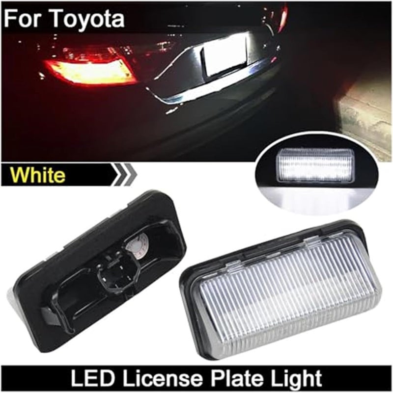 Wivplex 2Pcs White License Plate Light for Toyota Models - Image 4