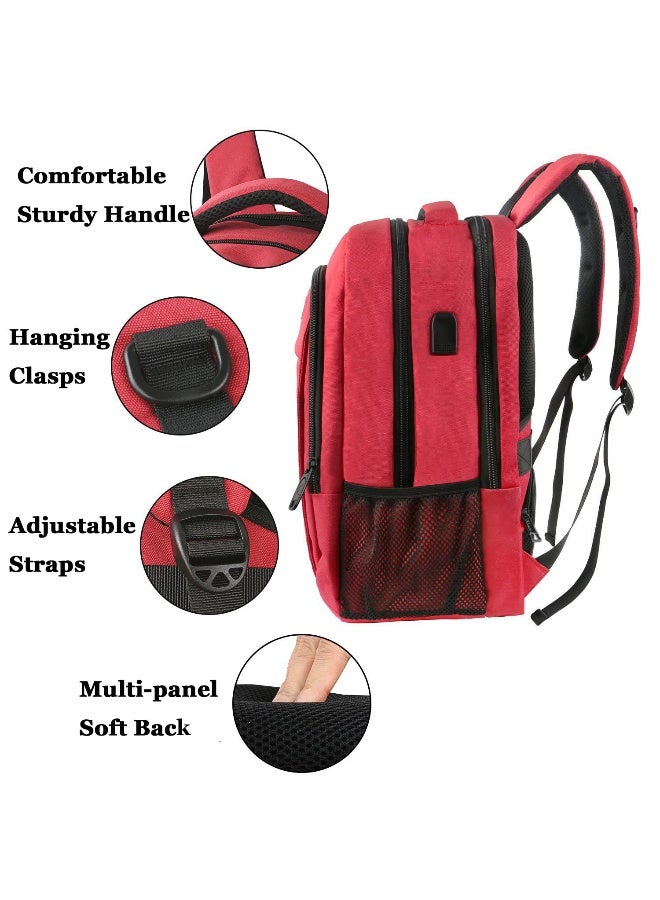 SONO Travel Laptop Backpack, Business Anti Theft Slim Sturdy Laptops Backpack with USB Charging Port, Water Resistant College School Computer Bag Gift for Men & Women Fits 15.6 Inch Notebook - Image 5