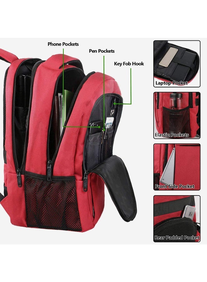SONO Travel Laptop Backpack, Business Anti Theft Slim Sturdy Laptops Backpack with USB Charging Port, Water Resistant College School Computer Bag Gift for Men & Women Fits 15.6 Inch Notebook - Image 4