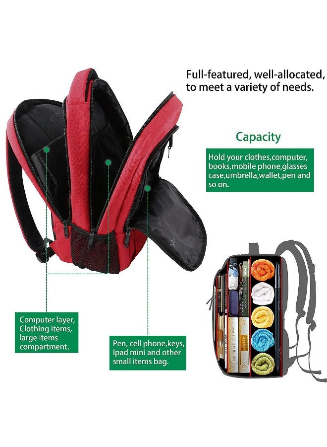 SONO Travel Laptop Backpack, Business Anti Theft Slim Sturdy Laptops Backpack with USB Charging Port, Water Resistant College School Computer Bag Gift for Men & Women Fits 15.6 Inch Notebook - Image 3
