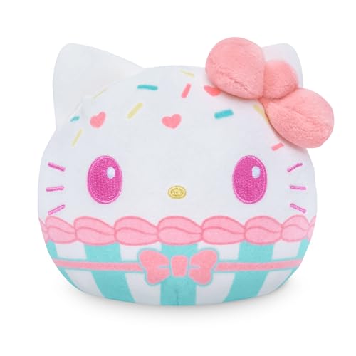 TeeTurtle Reversible Sanrio Hello Kitty 4Inch Cupcake TwoSided Flip Plush Toy with Embroidered Details Cute Mini Collectible Plush for Kids Teens and Adults - Image 1