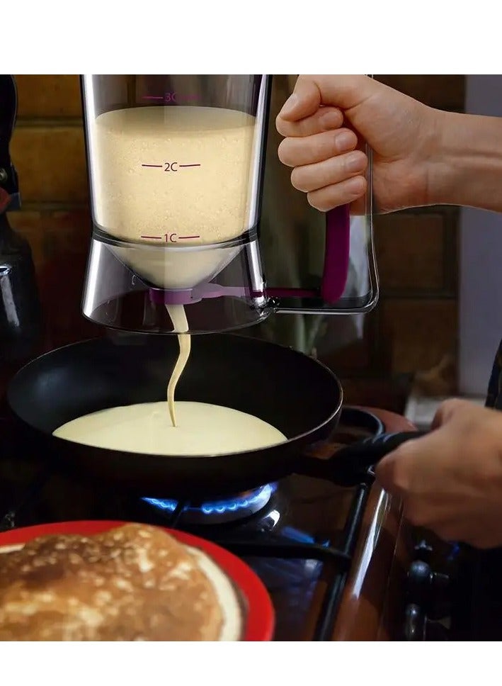 Elegant Home Pancake And Cupcake Batter Dispenser With Measurements Perfect For Making Cupcakes, Pancakes And Muffins - Image 4