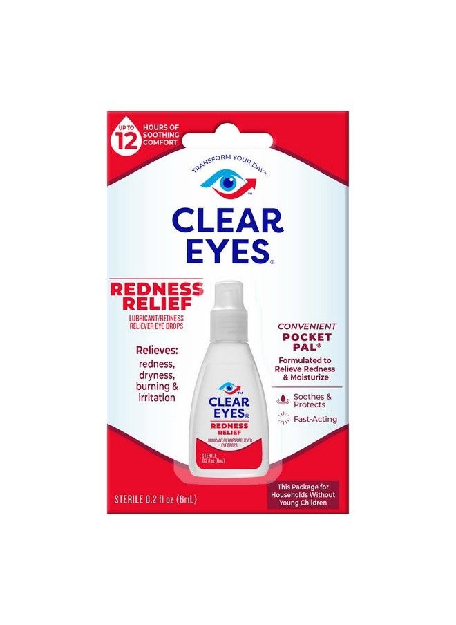 Clear Eyes Redness Relief Handy Pocket Pal 0.2 Fluid Ounce  - Image 1