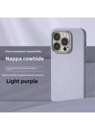 All-inclusive Fine Leather Case MagSafe Magnetic Application IPhone14pro Max Apple 15 Phone Case 13 Solid Color-Color:XYM Fine Leather Light Purple-Applicable Model:15plus (without Packaging) - pzsku/Z3289EFFA01B1796902B7Z/45/1746231112/0ef4968c-c697-4e38-a934-d95cd0a8babd
