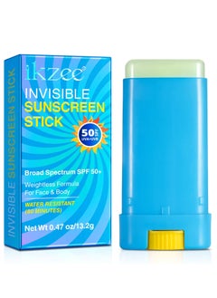 IKZEE Invisible Sunscreen Stick SPF 50+ for Face and Body UVA UVB Protection Dry and Wet Application Dry Touch Formula with Vitamin E Long Lasting 80Min Water Resistant Sunscreen Cream 13.2g  - Image 1