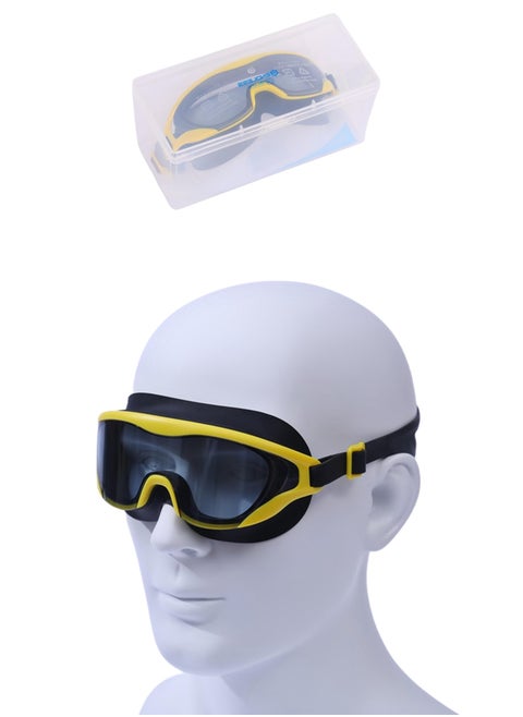 Premium Swimming Goggle with Anti-Fog and UV Protection | Stylish 180 Degree Wide View Glasses | Soft Silicone Gasket for Leak Proof | With Hard Case
