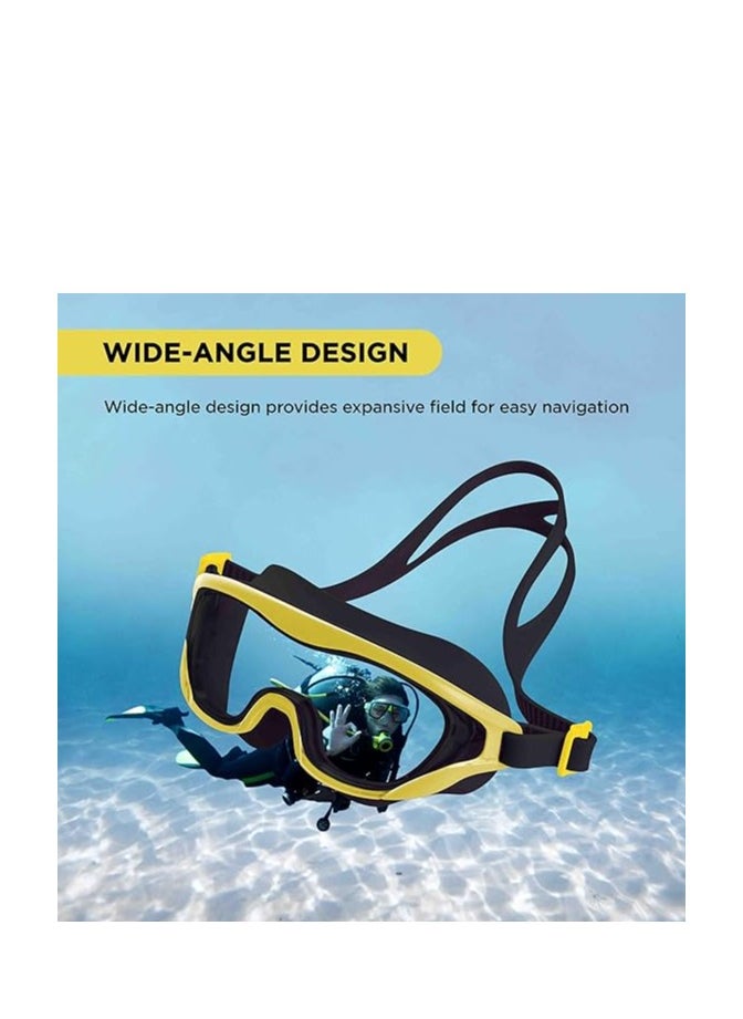 Premium Swimming Goggle with Anti-Fog and UV Protection | Stylish 180 Degree Wide View Glasses | Soft Silicone Gasket for Leak Proof | With Hard Case