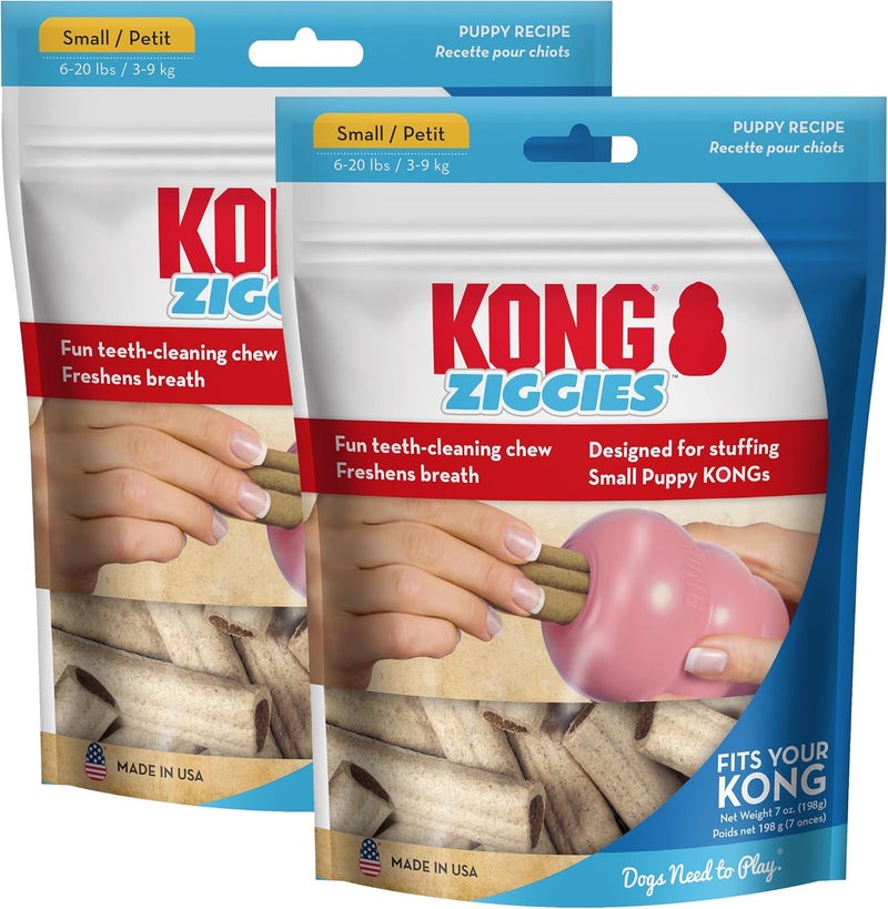 KONG Ziggies Puppy Small Treats - Pack of 2 for Dogs 6-20 lbs - Image 1