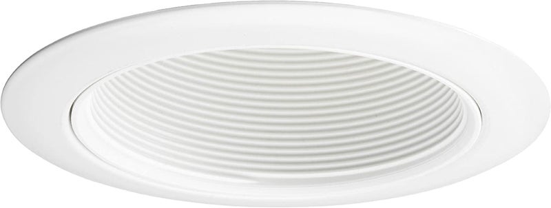 Juno Lighting Group 24 WWH 6-Inch Recessed Baffle Trim Light in White - Image 1