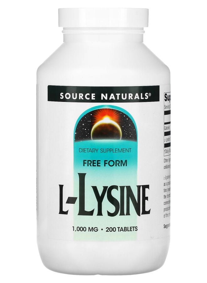L-Lysine 1000 mg 200 Tablets