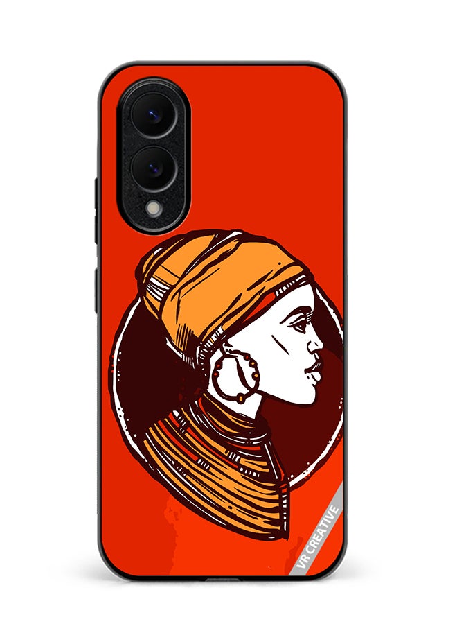 VR CREATIVE Protective Case Cover For Samsung Galaxy S25 Edge African Woman Design Multicolour