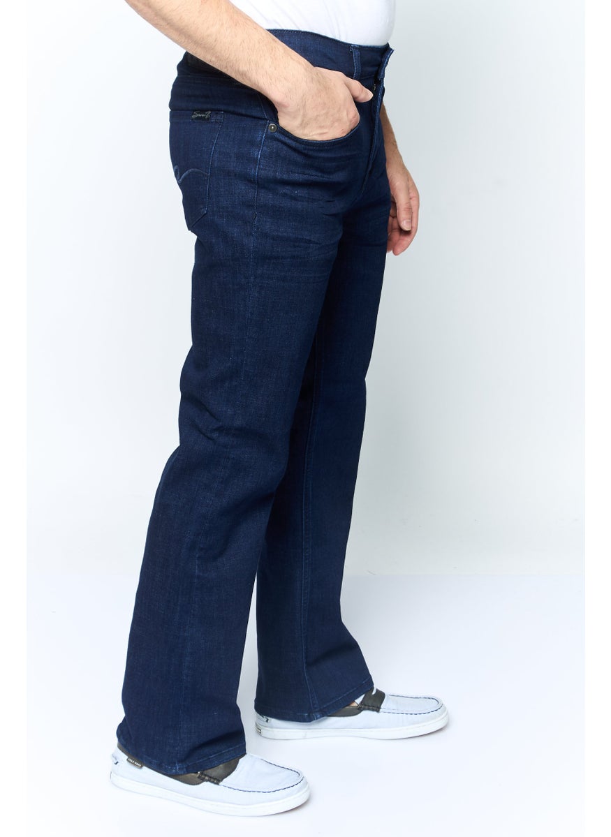 Seven 7 - Men Slim Boot Fit Washed Stretchable Denim, Blue - Image 1