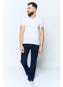 Seven 7 Men Slim Boot Fit Washed Stretchable Denim, Blue  - Image 4