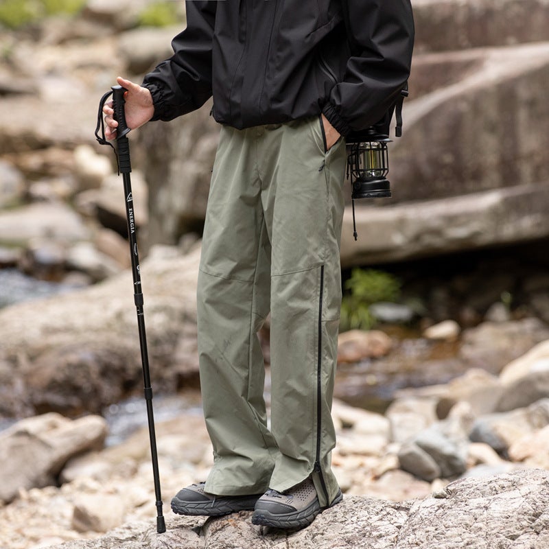 Unisex Quick-Dry Mountain Hiking Trousers Light military green 