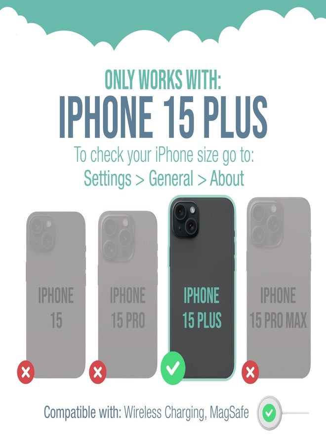 Smartish iPhone 15 Plus Slim Case - Gripmunk Compatible with MagSafe [Lightweight + Protective] Thin Grip Magnetic Cover with Microfiber Lining - Clearly Clear - Image 5