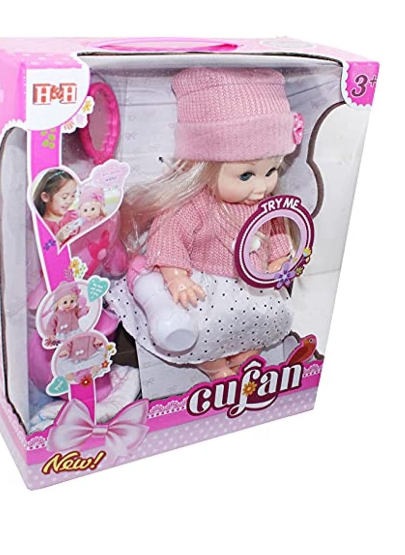 child toy Pony Baby Doll Toy For Girls (Multi-Colored) Is A Suitable Gift For Children That Enables Them To Learn How To Change Clothes, Use The Toilet, And Make-Up (The Shape Of The Doll’S Clothes May Vary)  - Image 2