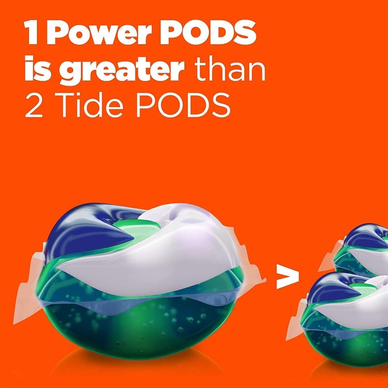 Tide Pods 76 pacs, Heavy Duty 10 X Power Pods, Hygienic Clean High efficiency (he) Laundry Detergent, 3.48kg/7.62 lb/122 oz - Image 3