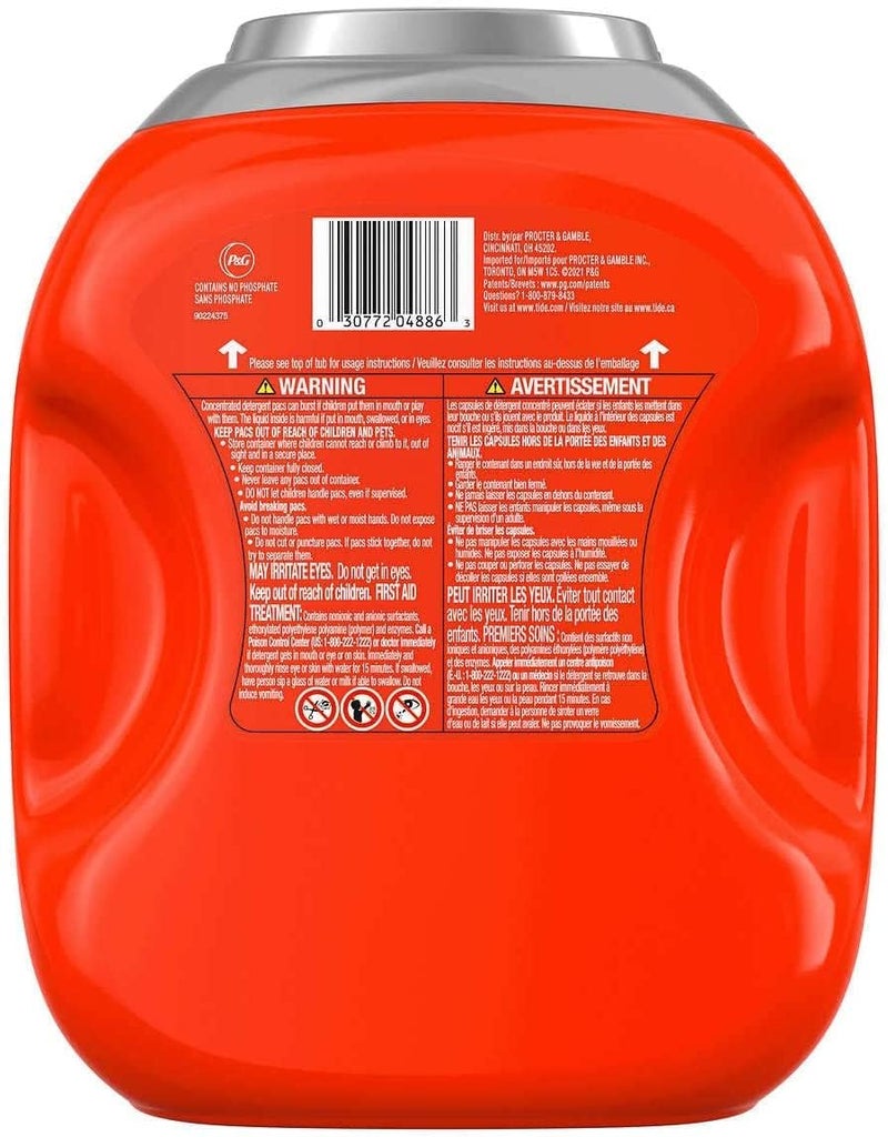 Tide Pods 76 pacs, Heavy Duty 10 X Power Pods, Hygienic Clean High efficiency (he) Laundry Detergent, 3.48kg/7.62 lb/122 oz - Image 2