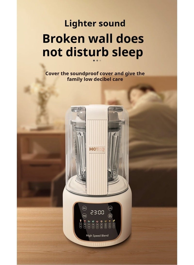 HOTOR Electric Juicer Blender Mixer High Speed Blender Blender Smoothie Maker Soy Milk Machine With Grinder Mill, Chopper Mill, Ice Crush Function 1.65L White - Image 4