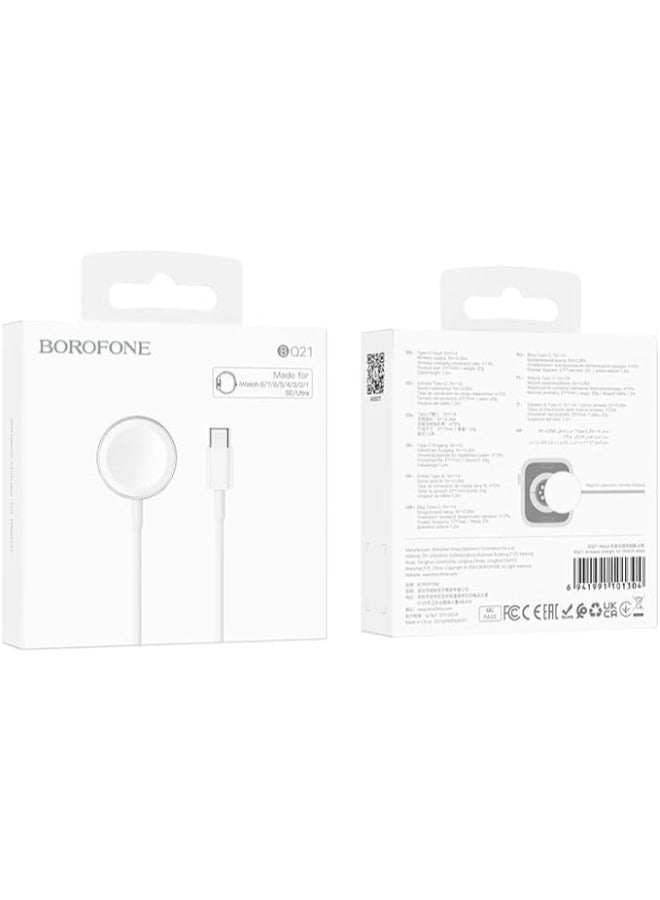 Borofone BQ21 Wireless Charger for iWatch, white - Image 2