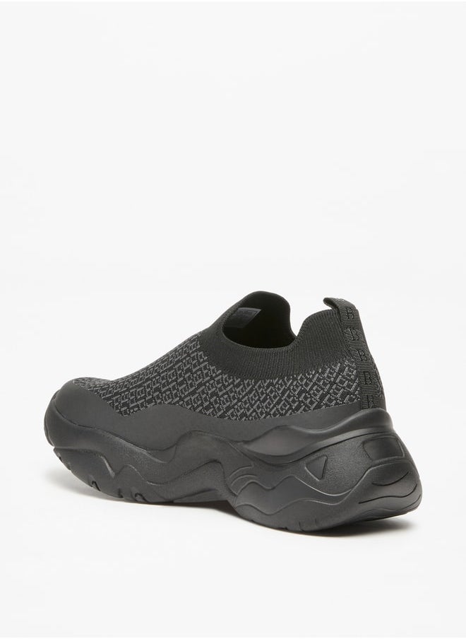 Flora Bella By Shoexpress Women's Textured Slip-On Low Ankle Sneakers  - Image 3