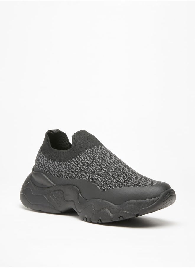 Flora Bella By Shoexpress Women's Textured Slip-On Low Ankle Sneakers  - Image 2