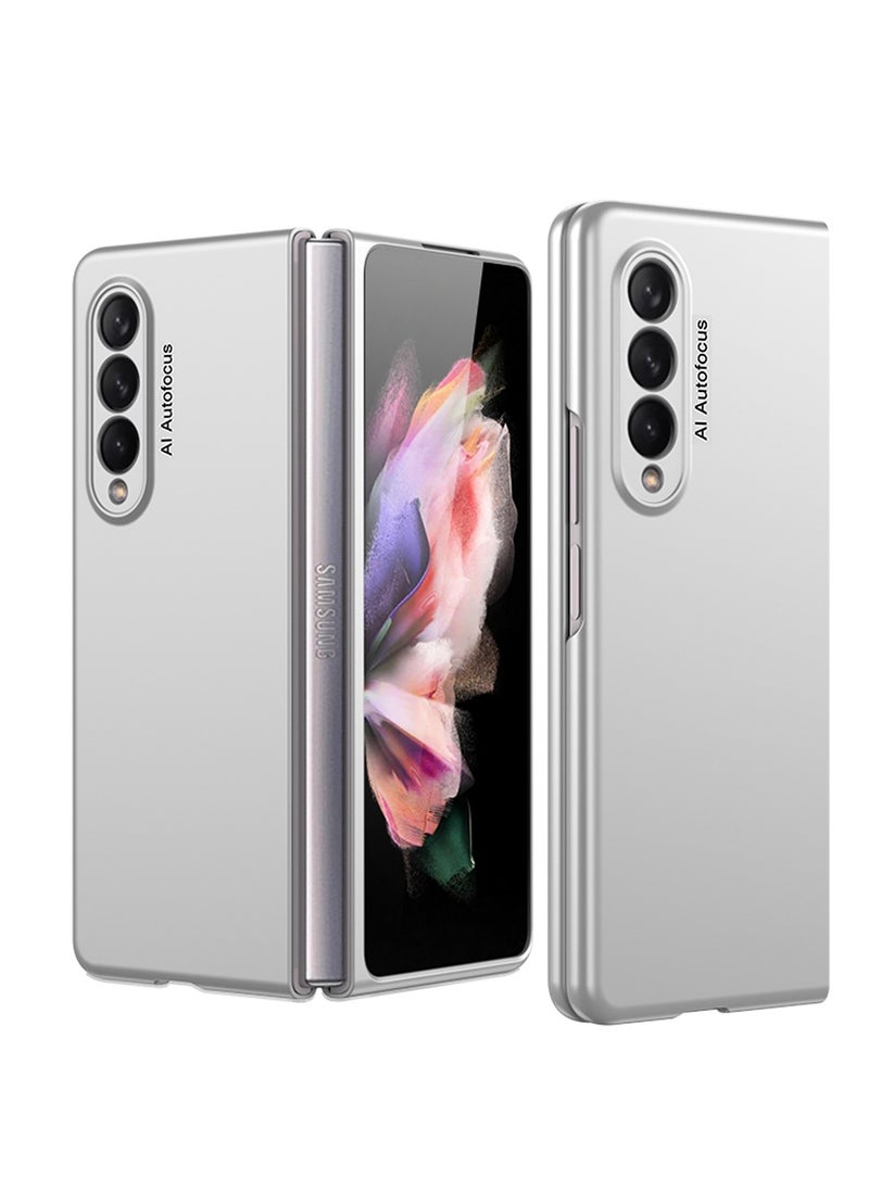 LEEKA Samsung Fold 3 Luxury Case Slim Flip Full Cover For Samsung Galaxy Z Fold 3 Case Anti-knock Plastic Matte Hard Cover For Samsung Galaxy Z Fold 3  - Image 1