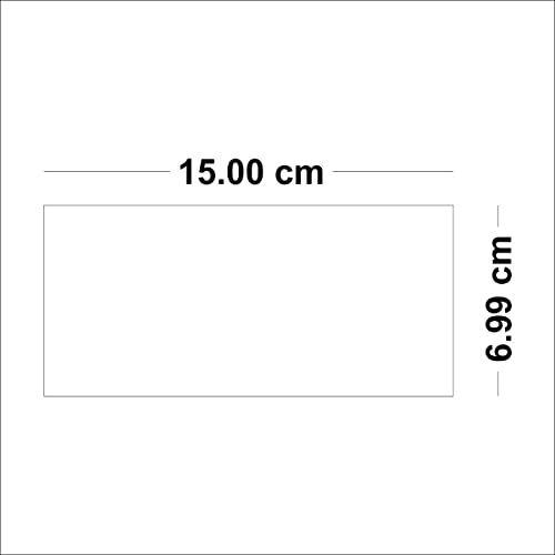 Bikri Kendra Ind - 20 Rectangle Golden Mirror Stickers for Wall Decor, Acrylic Self-Adhesive Stickers - Image 2