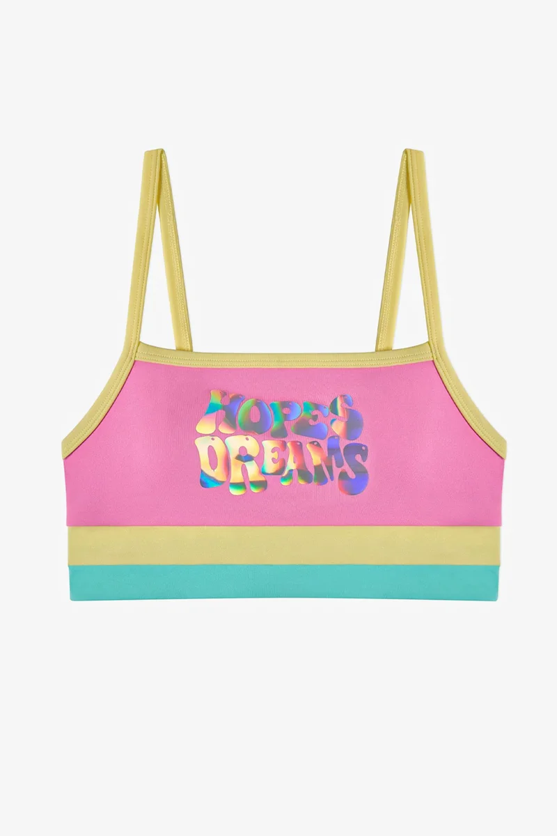Penti PENTI Girls' Open Beauty Halter Hologram Patterned Bikini Set